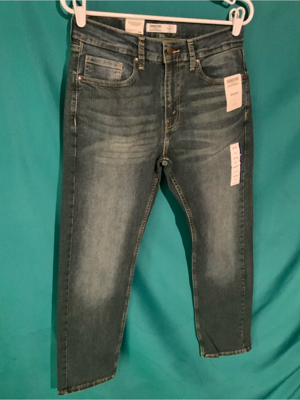 Signature by Levi Strauss Men's Regular Fit Jeans Medium to Dark Wash, 29X30